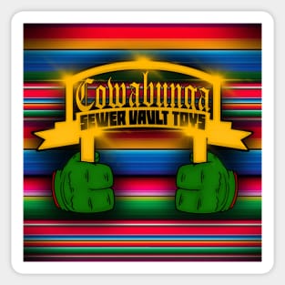 Cowabunga Placa Sticker